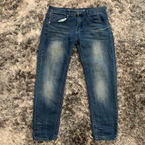 VGB Mens Slim Straight Fit Denim Blue Jeans Size 32x30